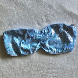 Victoria’s Secret PINK Bralette Strapless Sequin L